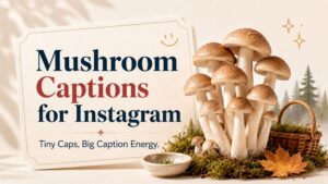 Mushroom Captions for Instagram