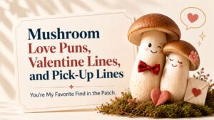 Mushroom Love Puns, Valentine Lines, and Pick-Up Lines