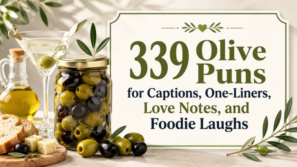 339 Olive Puns for Captions, One-Liners, Love Notes, and Foodie Laughs