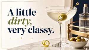 Martini Olive Captions and Cocktail Puns