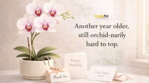 Orchid Card Messages and Gift Note Lines