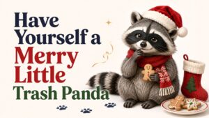 Holiday Raccoon Puns