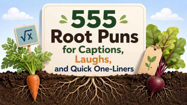 555 Root Puns for Captions, Laughs, and Quick One-Liners