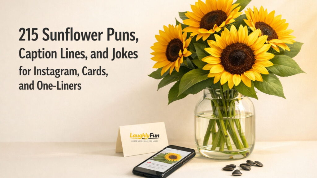 215 Sunflower Puns, Caption Lines, and Jokes for Instagram, Cards, and One-Liners