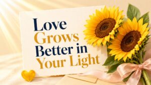 Romantic Sunflower Love Puns