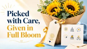 Sunflower Bouquet Puns and Gift Tag Lines
