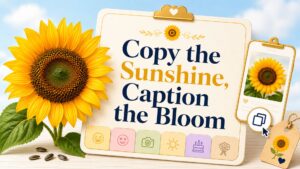 Quick Copy Sunflower Captions