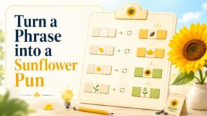 How to Make Your Own Sunflower Pun