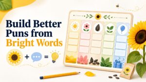 Sunflower Pun Word Bank