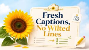 Overused Sunflower Captions to Skip