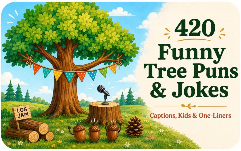 420 Funny Tree Puns and Jokes for Captions, Kids & One-Liners