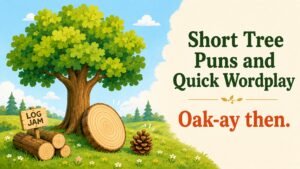 Short Tree Puns and Quick Wordplay