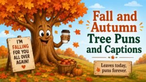 Fall and Autumn Tree Puns and Captions
