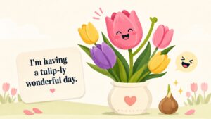Cute, Cheesy, and Silly Tulip Puns