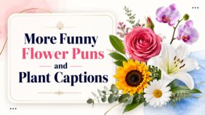 More Funny Flower Puns and Plant Captions