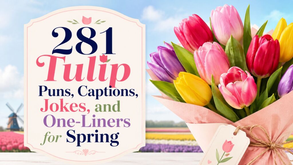 281 Tulip Puns, Captions, Jokes, and One-Liners for Spring