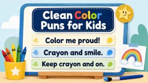 Clean Color Puns for Kids