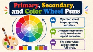Primary, Secondary, and Color Wheel Puns