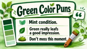 Green Color Puns
