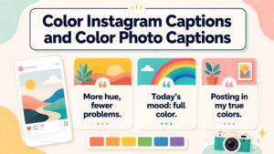 Color Instagram Captions and Color Photo Captions