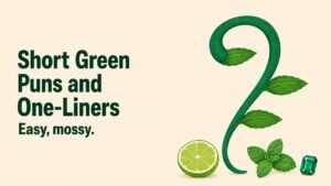Short Green Puns and One-Liners