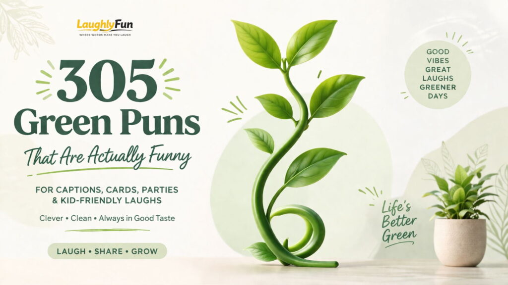 305 Green Puns That Are Actually Funny (For Captions, Cards, Parties & Kid-Friendly Laughs)