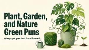 Plant, Garden, and Nature Green Puns