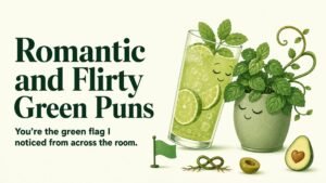 Romantic and Flirty Green Puns