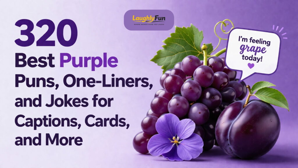 320 Best Purple Puns, One-Liners, and Jokes for Captions, Cards, and More