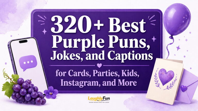 320+ Best Purple Puns, Jokes, and Captions for Cards, Parties, Kids, Instagram, and More