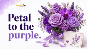 Purple Flower Puns
