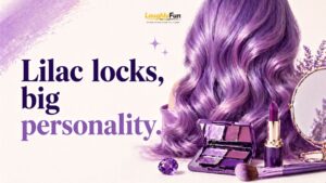Purple Makeup and Hair Puns