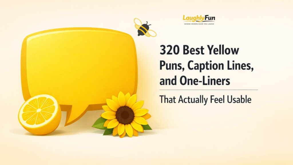 320 Best Yellow Puns, Caption Lines, and One-Liners That Actually Feel Usable