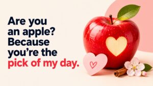 Apple Love Puns, Pick-Up Lines, and Valentine Captions