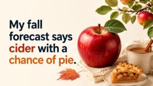 Fall Apple Puns, Autumn Captions, and Harvest Jokes