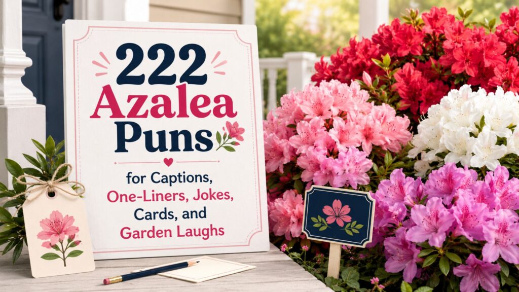 222 Azalea Puns for Captions, One-Liners, Jokes, Cards, and Garden Laughs