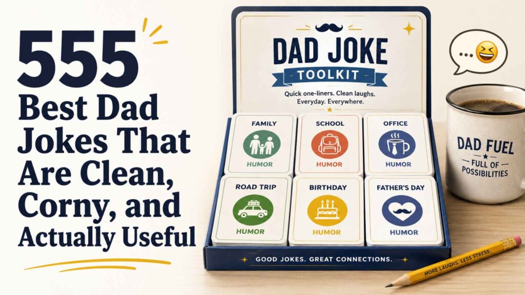 555 Best Dad Jokes That Are Clean, Corny, and Actually Useful