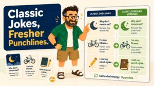 Classic Dad Jokes and Slightly Fresher Versions