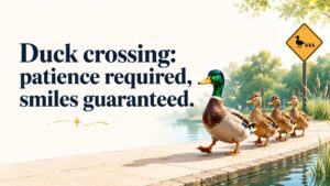 Duck Crossing and Park Walk Captions