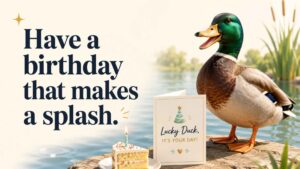 Birthday Duck Puns and Card Lines