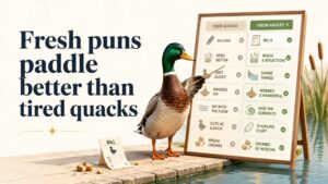 Overused Duck Pun Angles vs Fresher Angles
