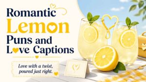Romantic Lemon Puns and Love Captions