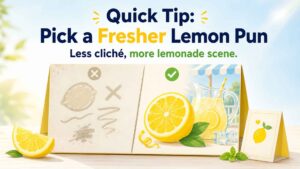 Quick Tip: Pick a Fresher Lemon Pun