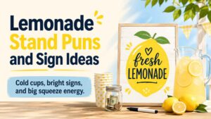 Lemonade Stand Puns and Sign Ideas