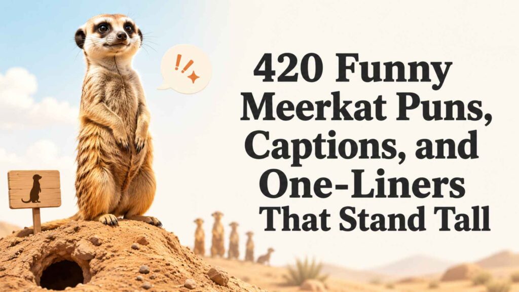 420 Funny Meerkat Puns, Captions, and One-Liners That Stand Tall