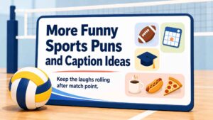More Funny Sports Puns and Caption Ideas