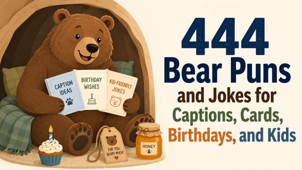 444 Bear Puns and Jokes for Captions, Cards, Birthdays, and Kids