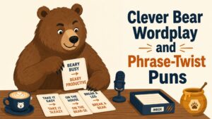 Clever Bear Wordplay and Phrase-Twist Puns