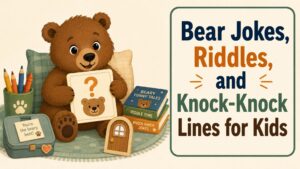 Bear Jokes, Riddles, and Knock-Knock Lines for Kids