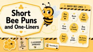 Short Bee Puns and One-Liners